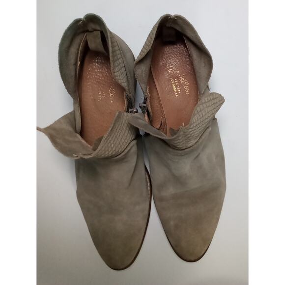 Seychelles Ankle Boots Grey Suede Side Zipper Size 9 1/2 - Picture 7 of 7